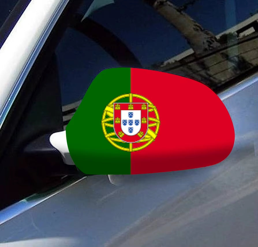 Portugal Flagge Autoabdeckung zur Dekoration von Seitenspiegel