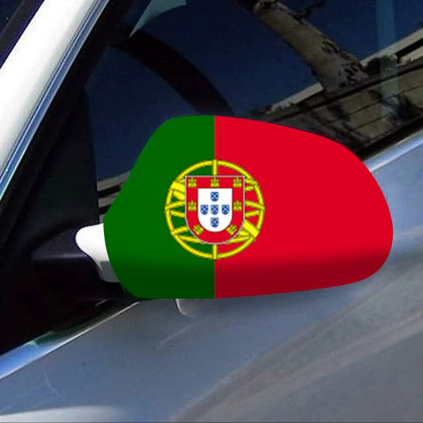 Portugal Flagge Autoabdeckung zur Dekoration von Seitenspiegel