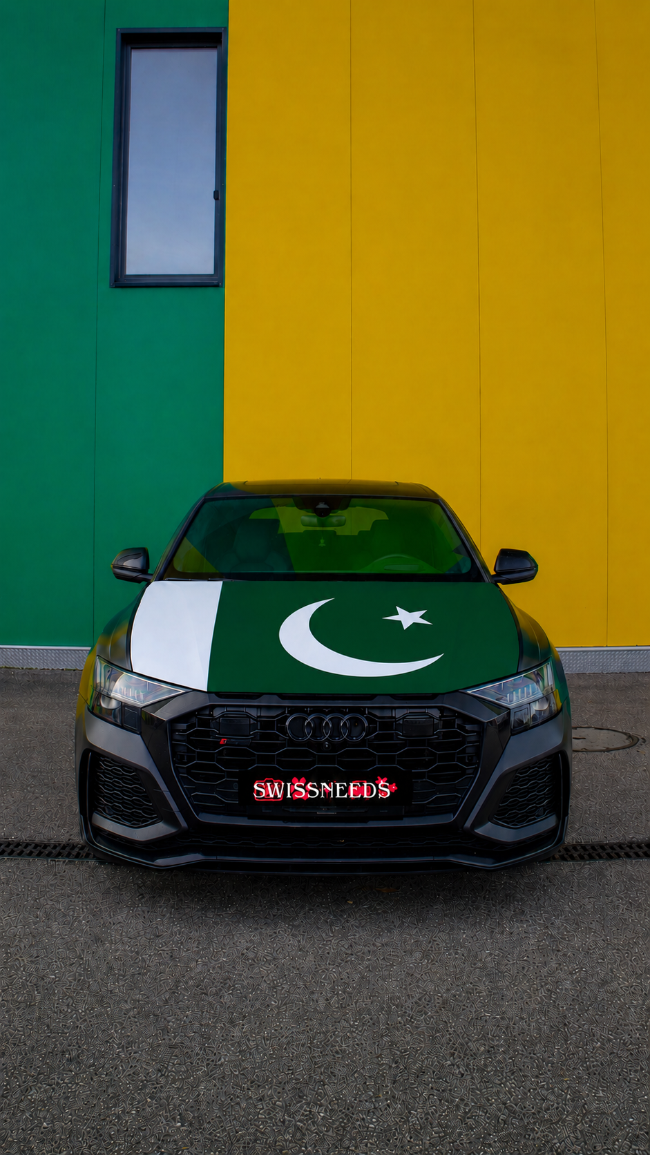 Pakistan Flagge Motorhaubenabdeckung