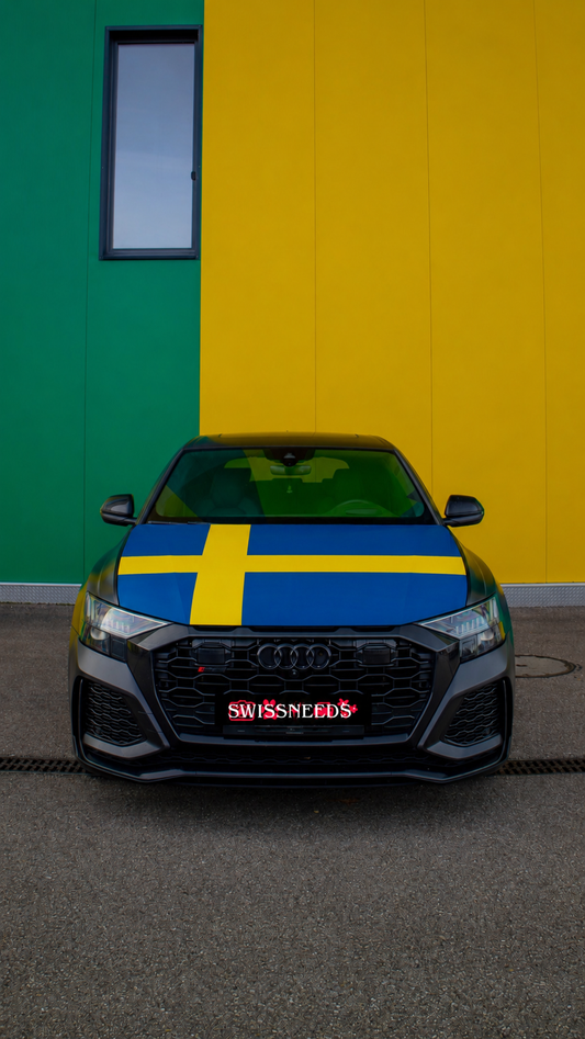 Schweden Flagge Motorhaubenabdeckung
