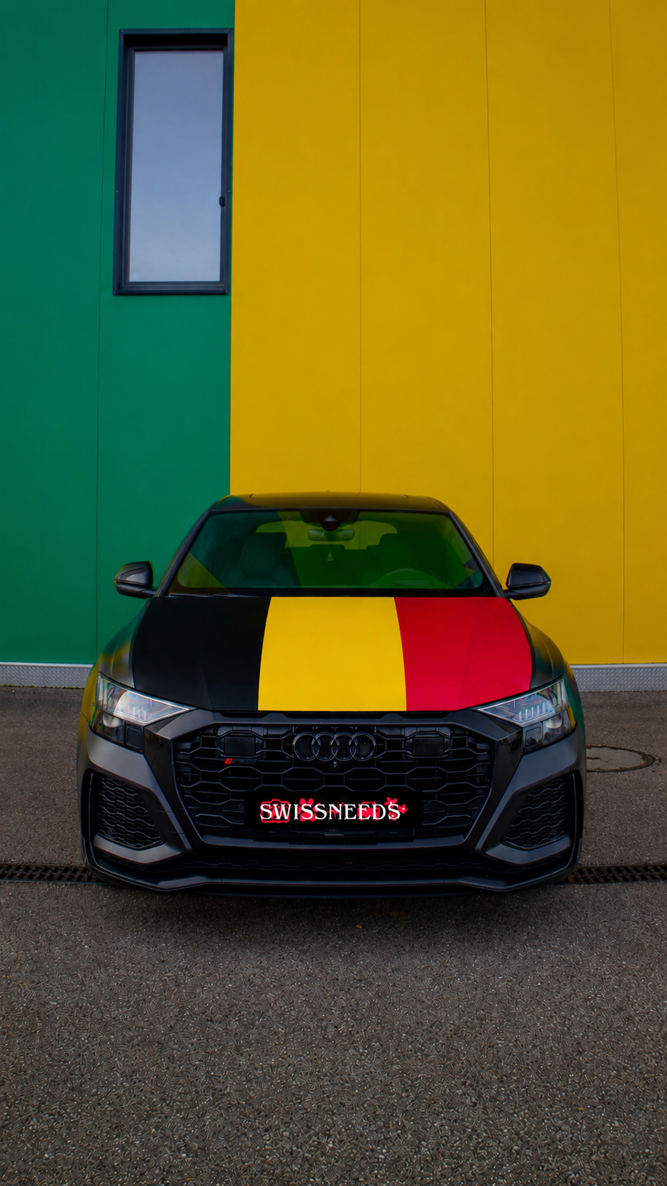 Belgien Flagge Motorhaubenabdeckung