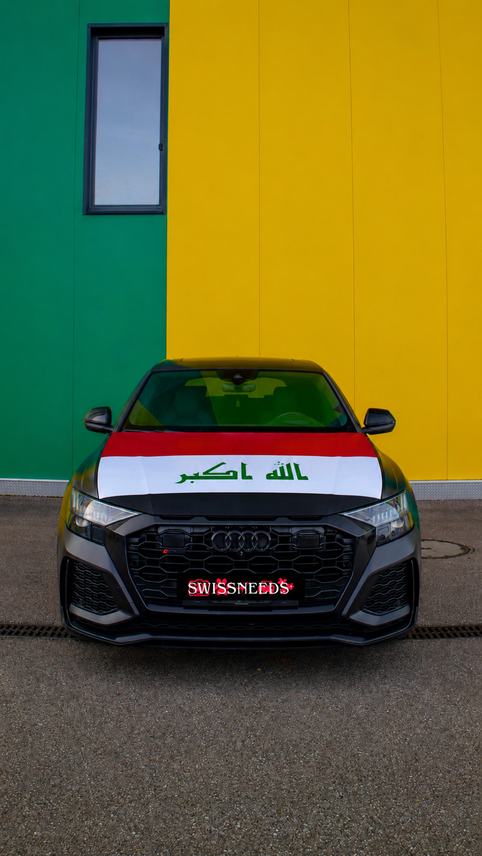Irak Flagge Motorhaubenabdeckung