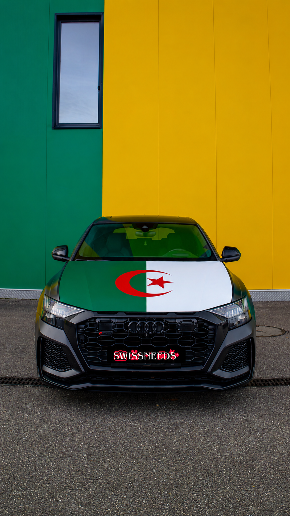 Algerien Flagge Motorhaubenabdeckung