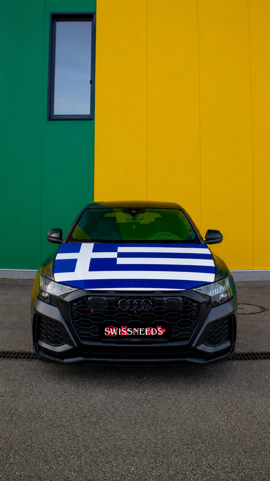 Griechenland Flagge Motorhaubenabdeckung