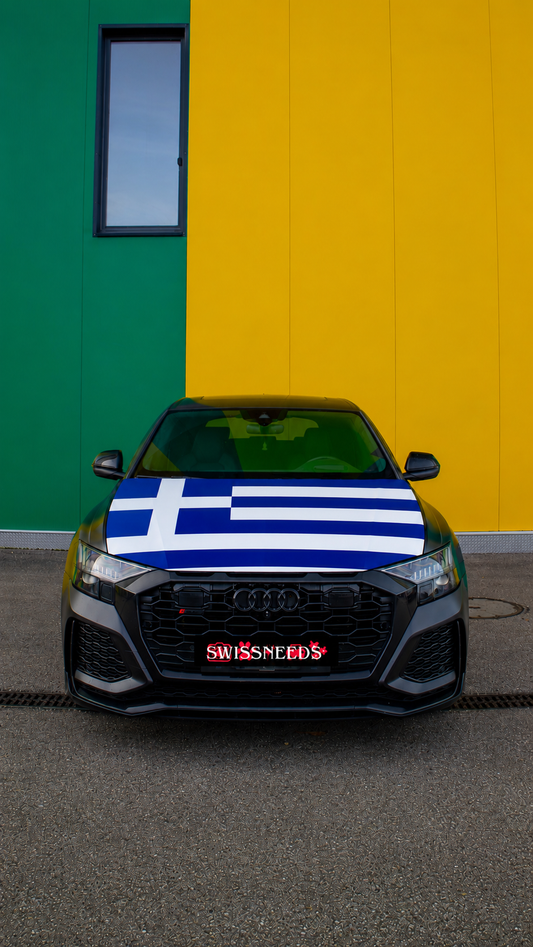 Griechenland Flagge Motorhaubenabdeckung