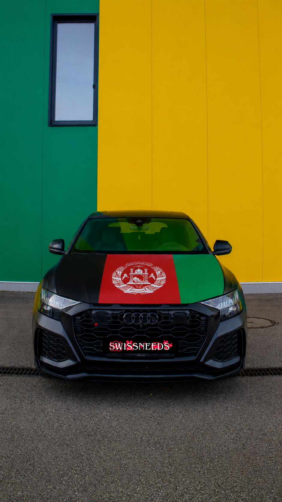 Afghanistan Flagge Motorhaubenabdeckung