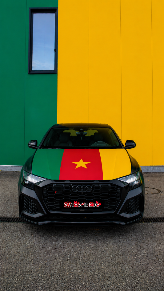 Kamerun Flagge Motorhaubenabdeckung
