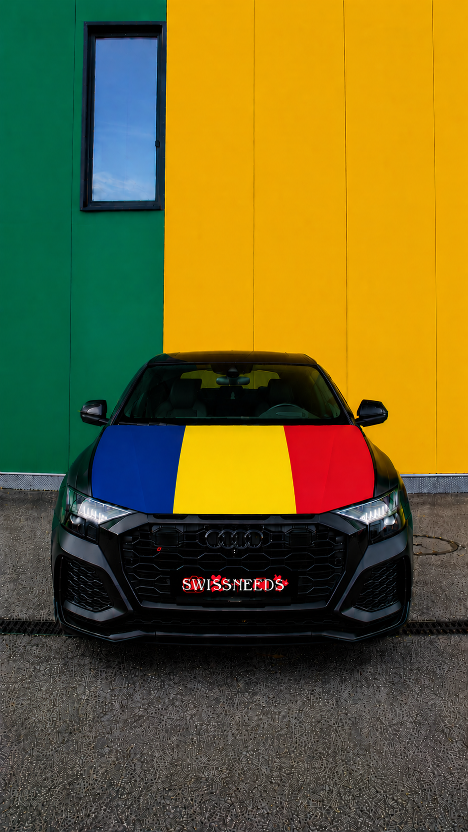 Rumänien Flagge Motorhaubenabdeckung