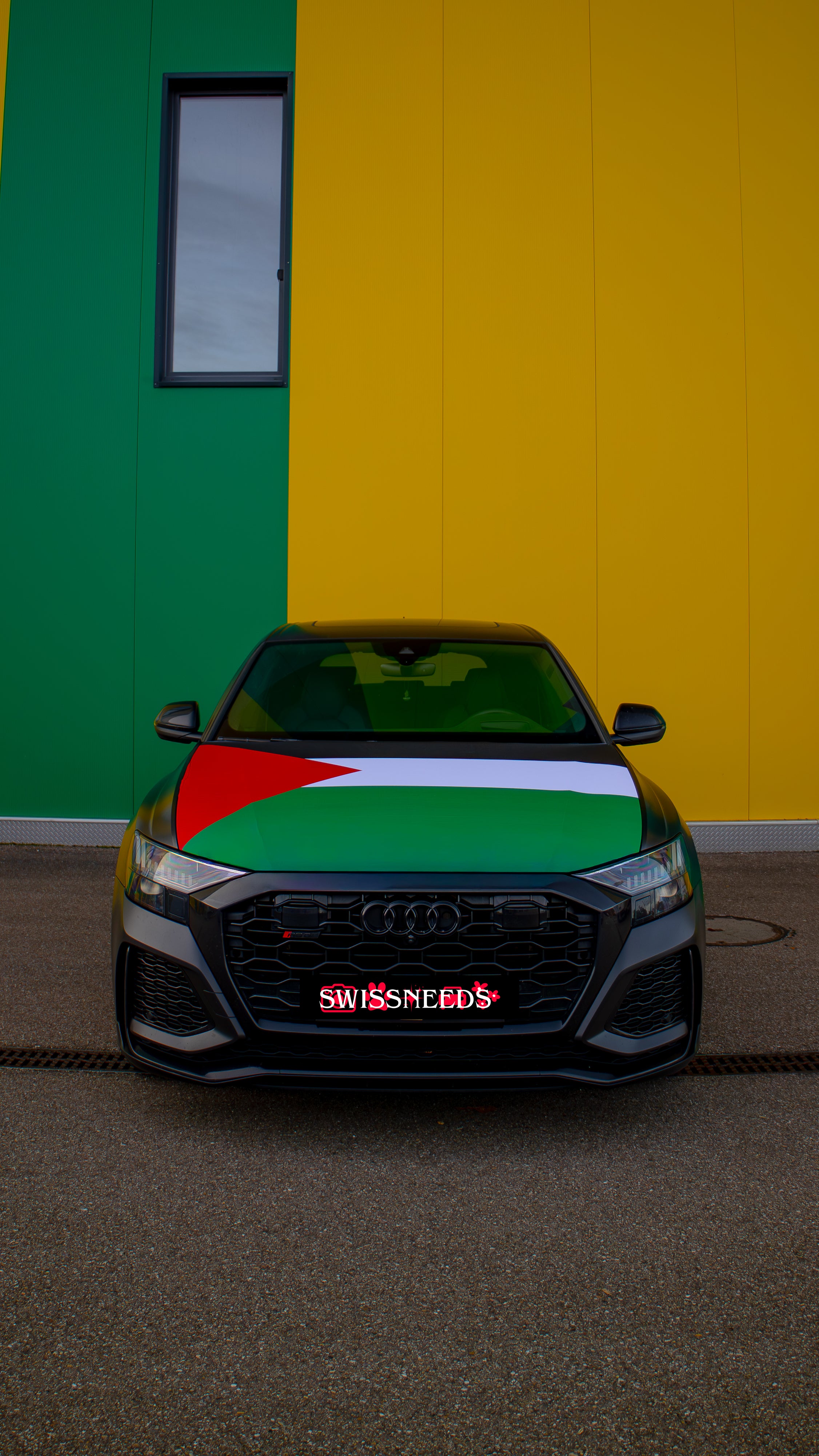 Palästina Flagge Autoabdeckung zur Dekoration von Motorhaube