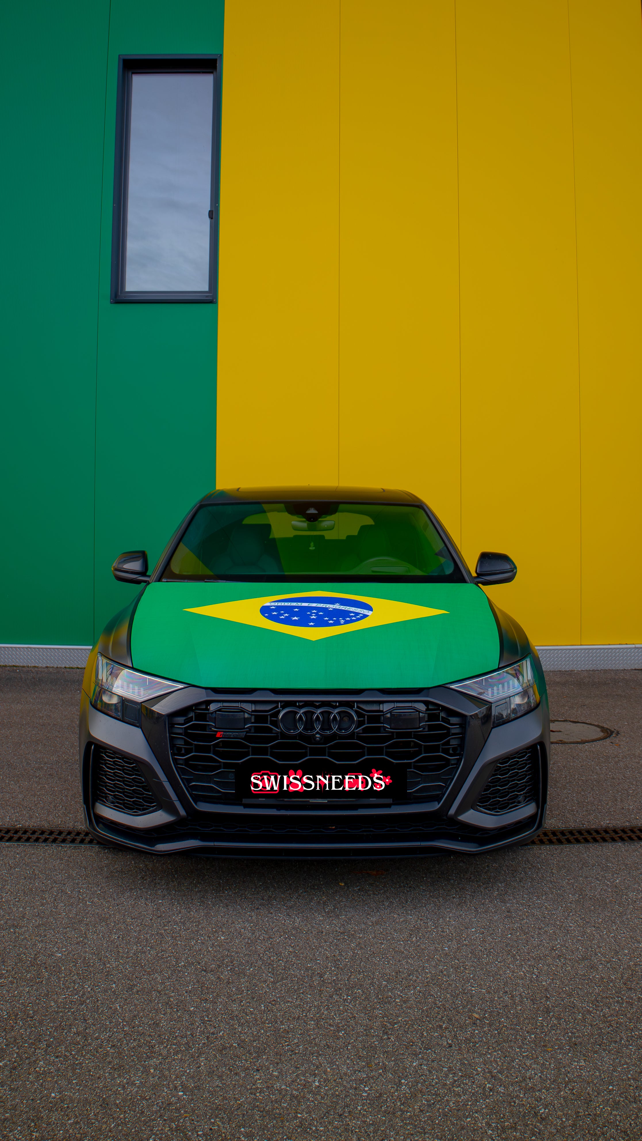 Brasilien Flagge Autoabdeckung zur Dekoration von Motorhaube