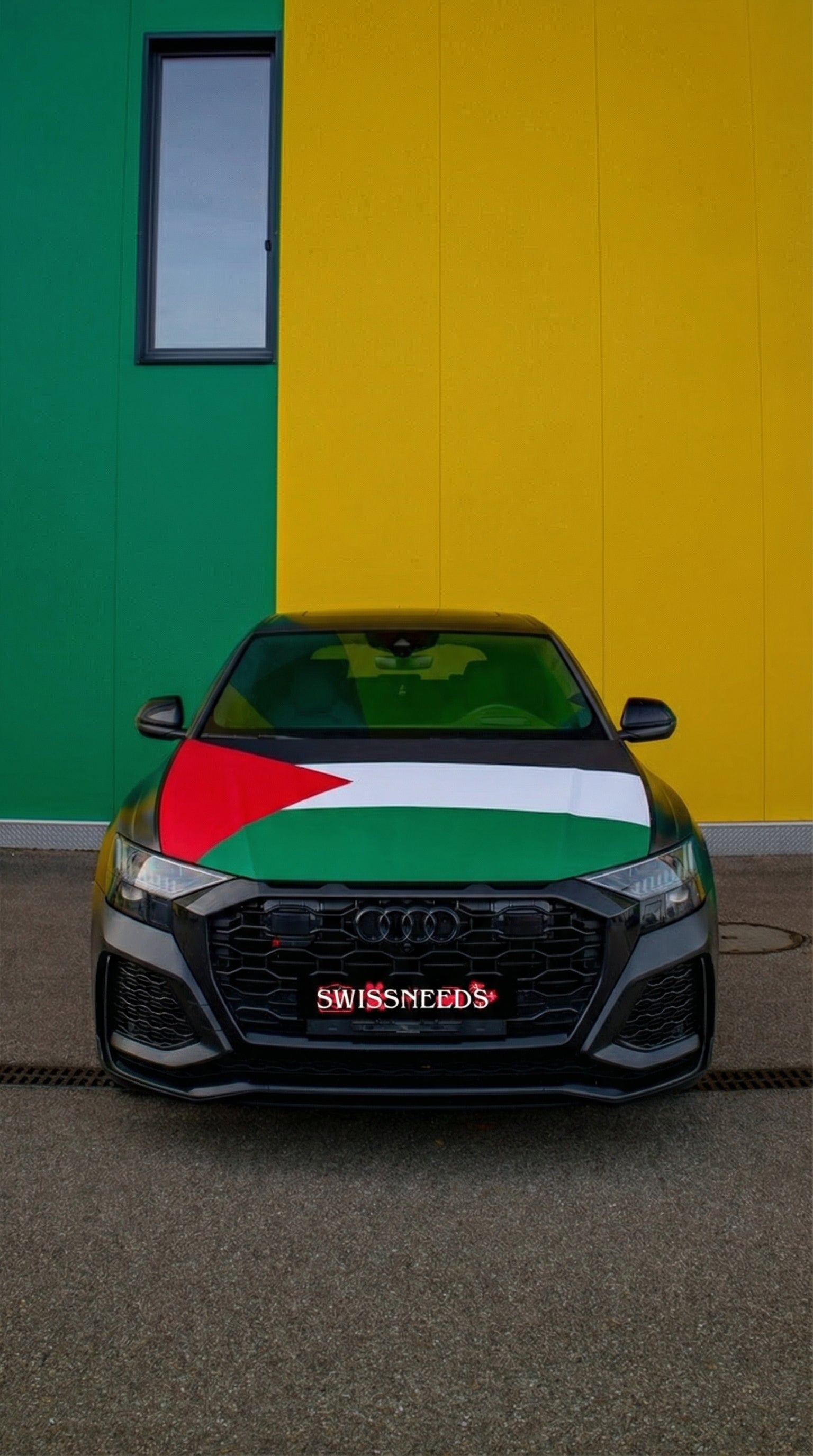 Palästina Flagge Motorhaubenabdeckung