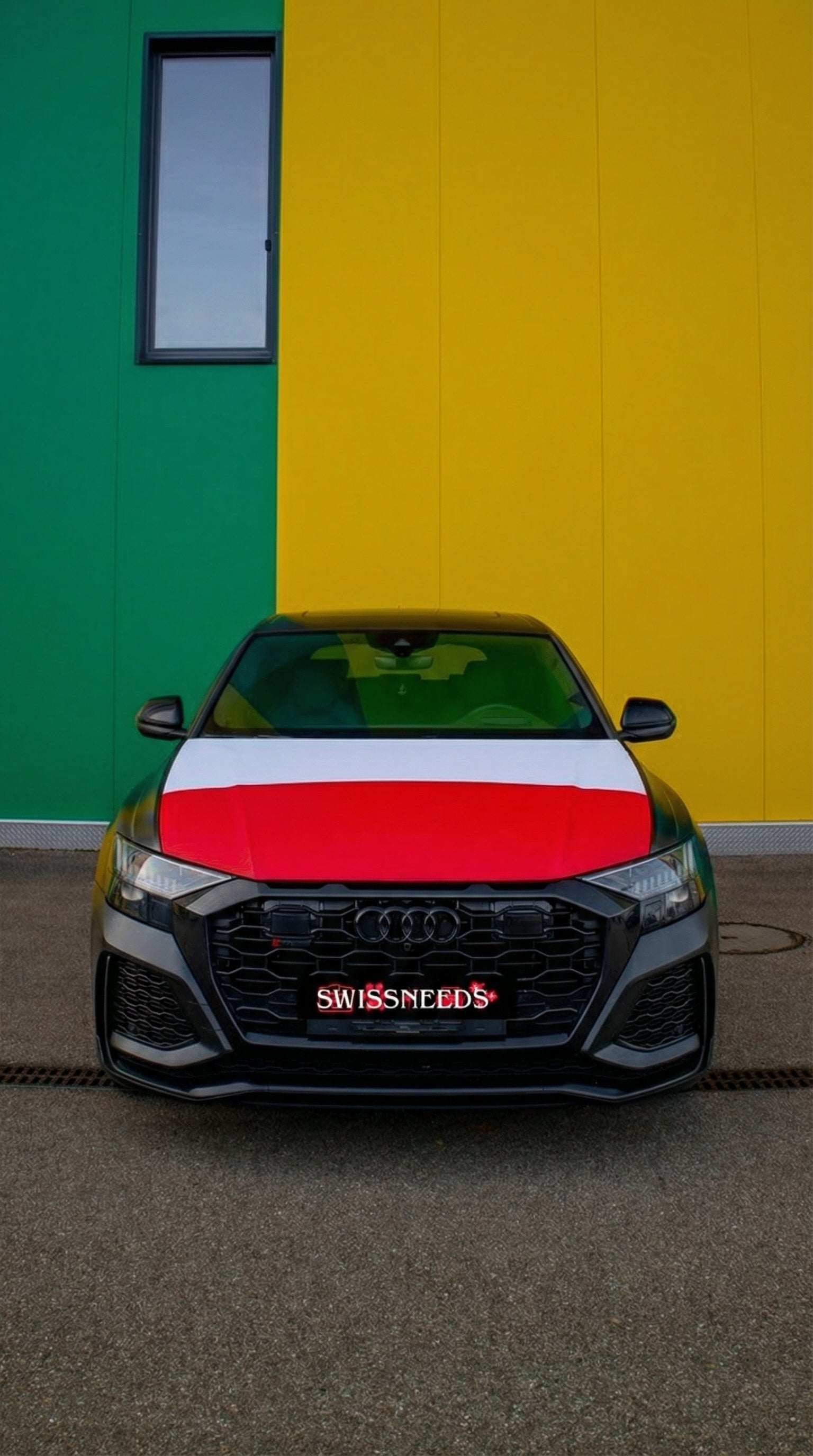 Polen Flagge Motorhaubenabdeckung