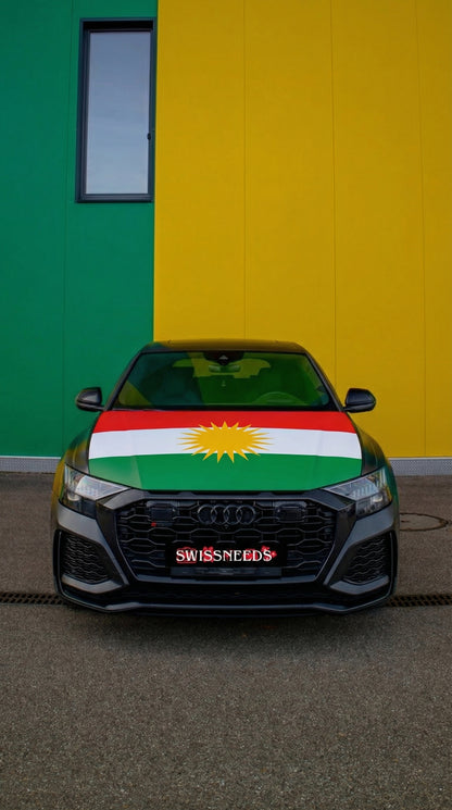 Kurdistan Flagge Motorhaubenabdeckung