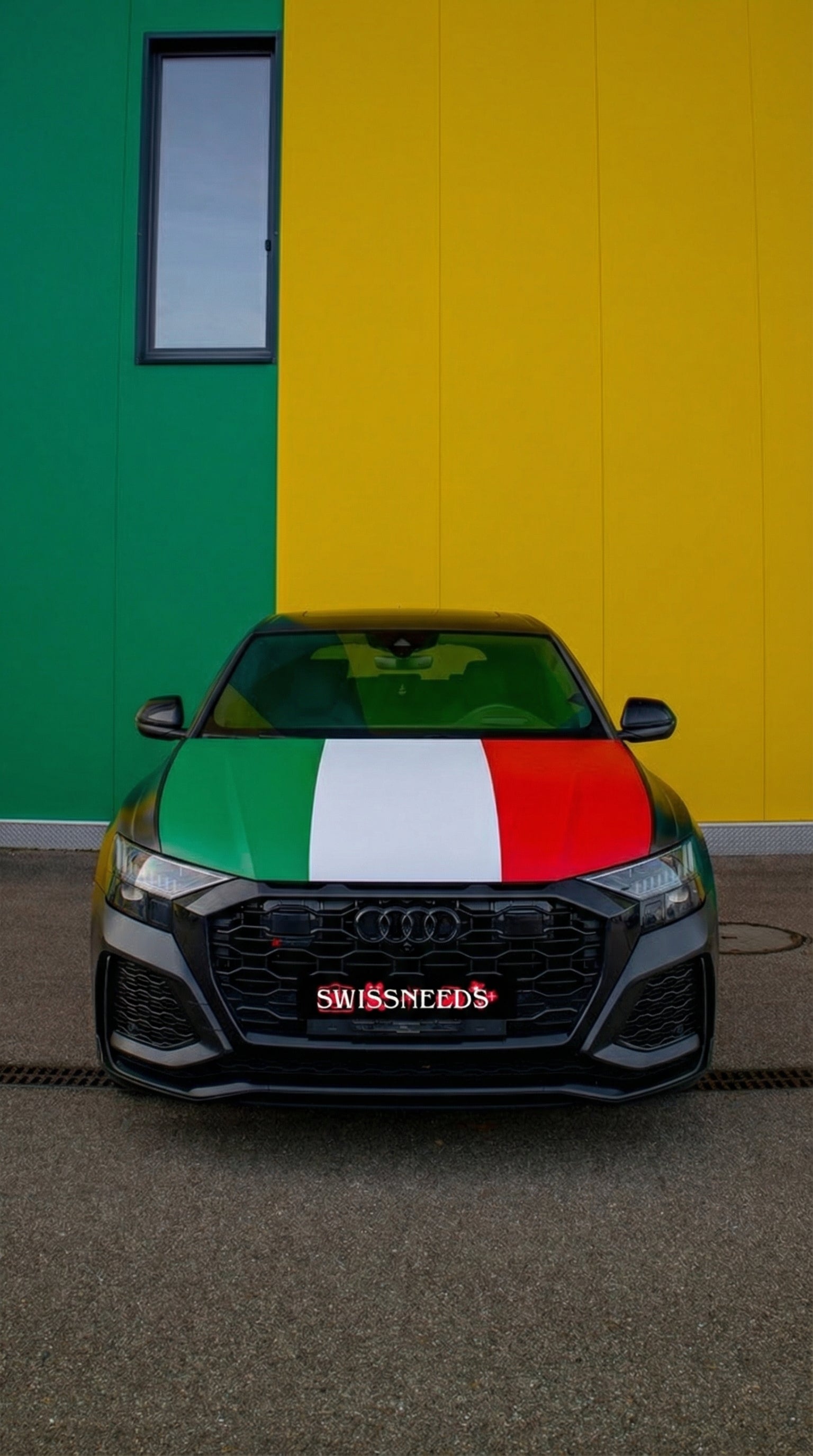 Italien Flagge Motorhaubenabdeckung