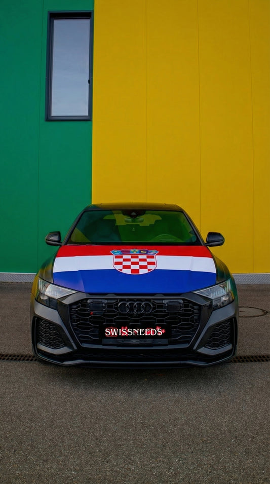 Kroatien Flagge Motorhaubenabdeckung
