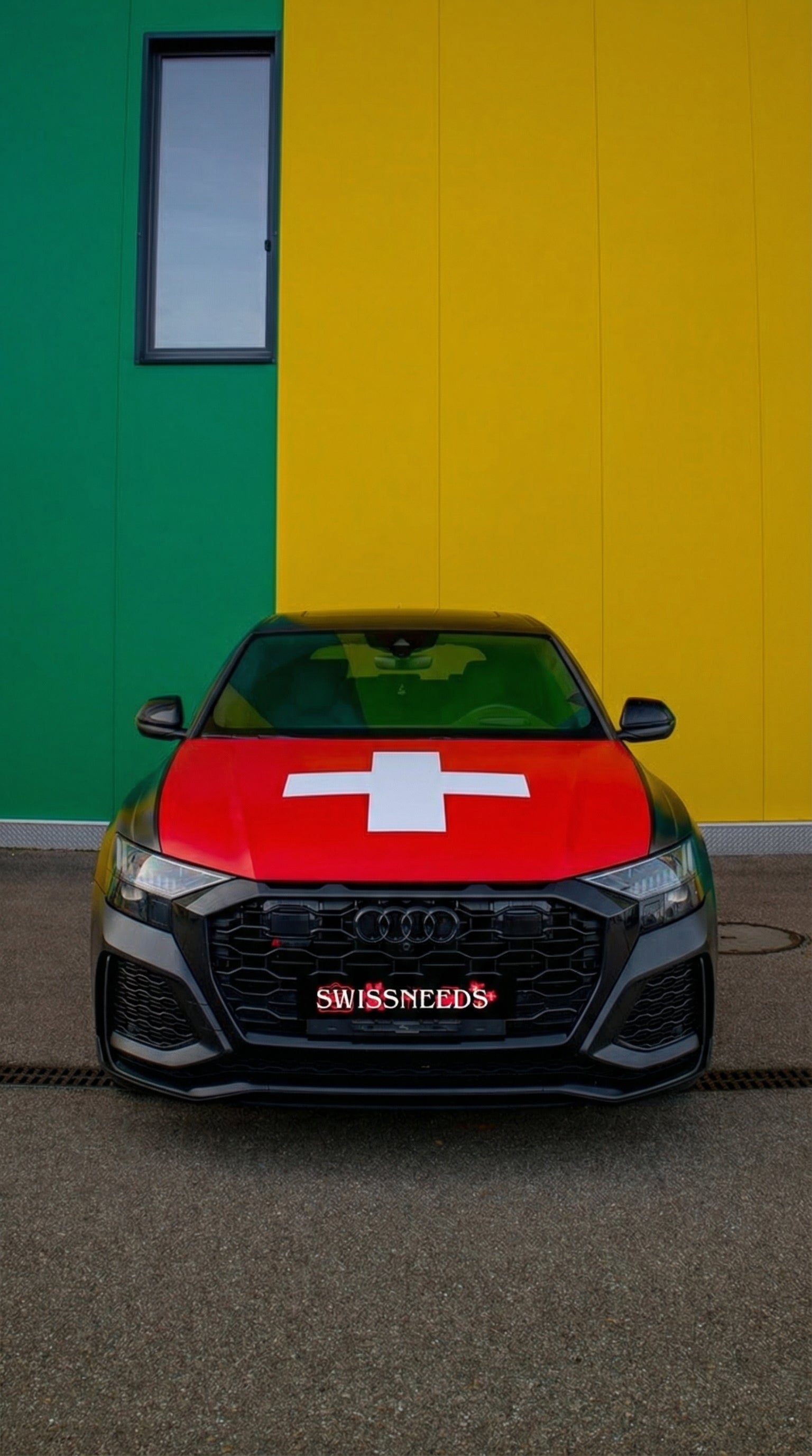 Schweiz Flagge Motorhaubenabdeckung