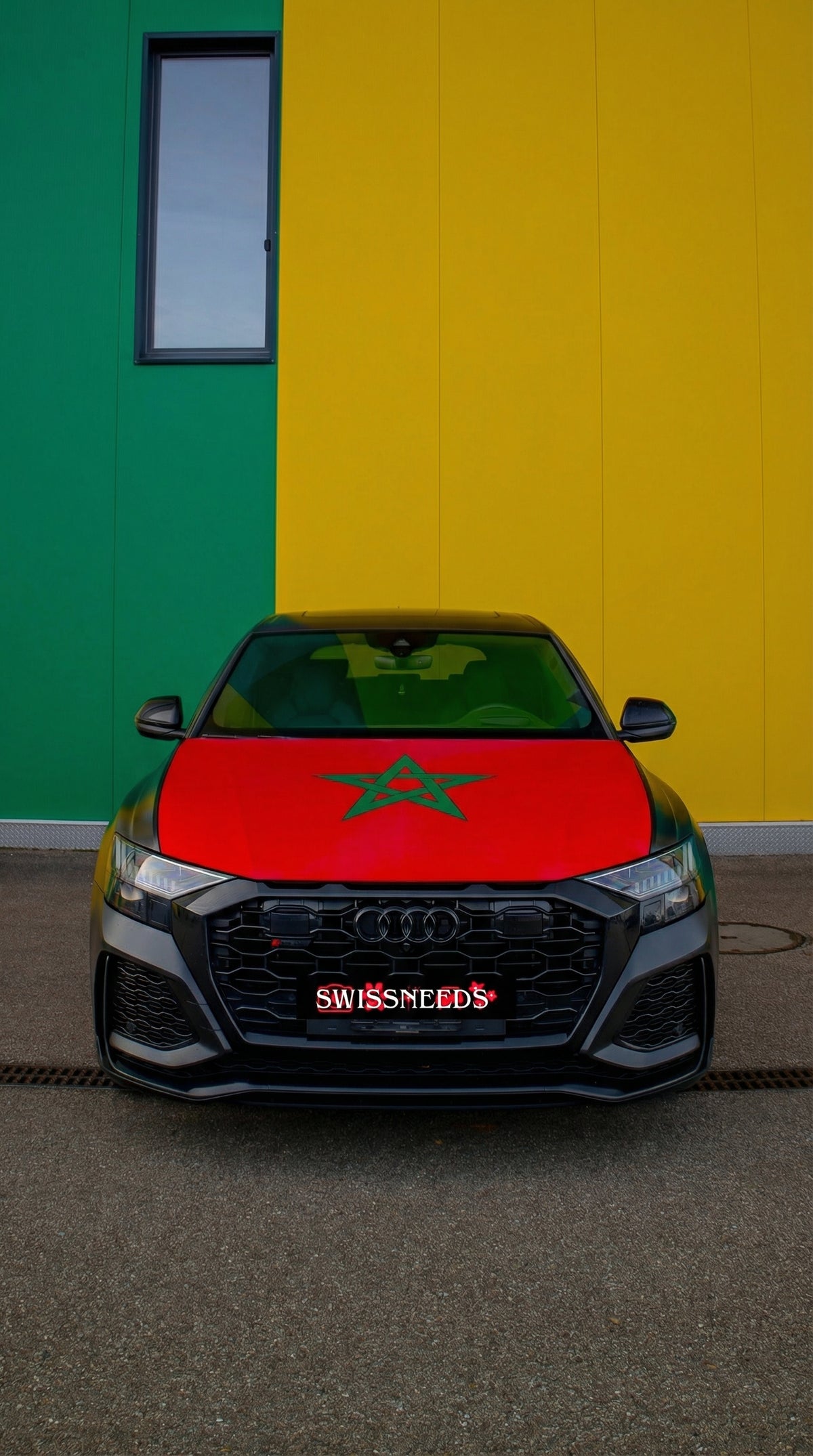 Marokko Flagge Motorhaubenabdeckung