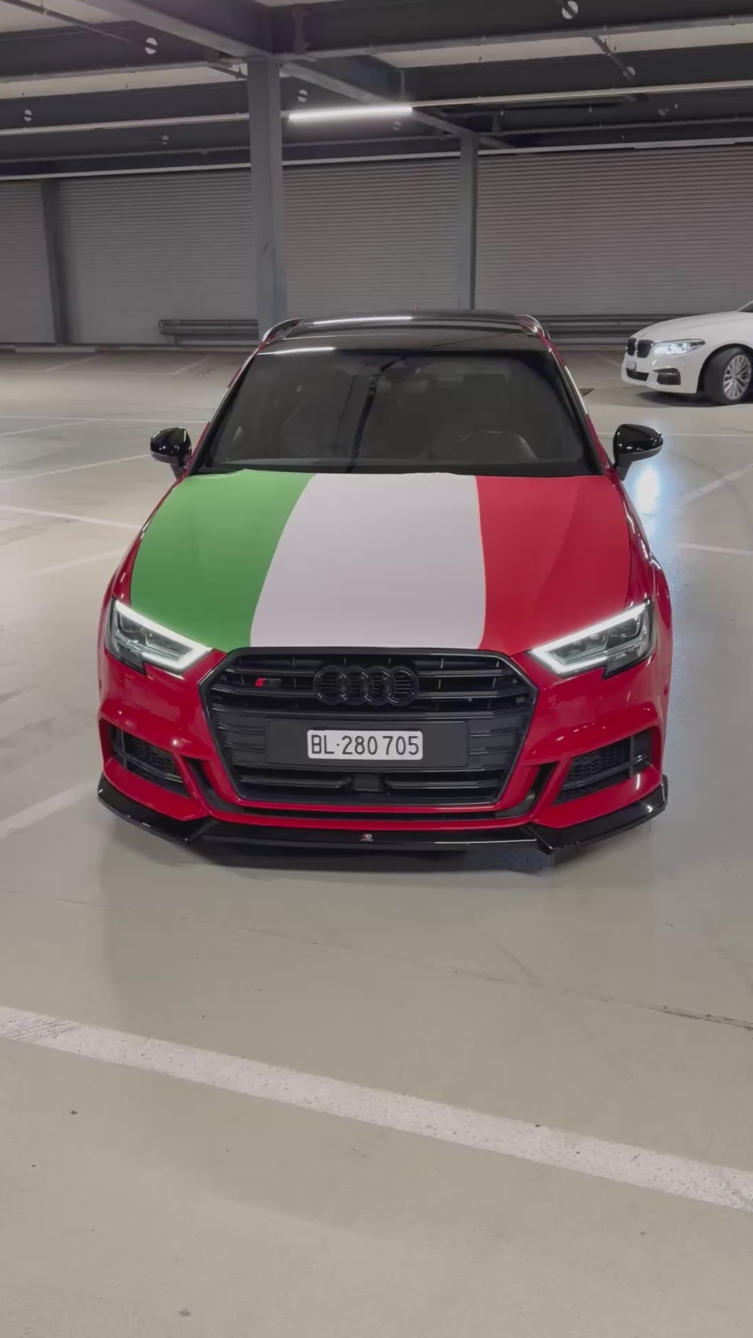 Italien Flagge Motorhaubenabdeckung