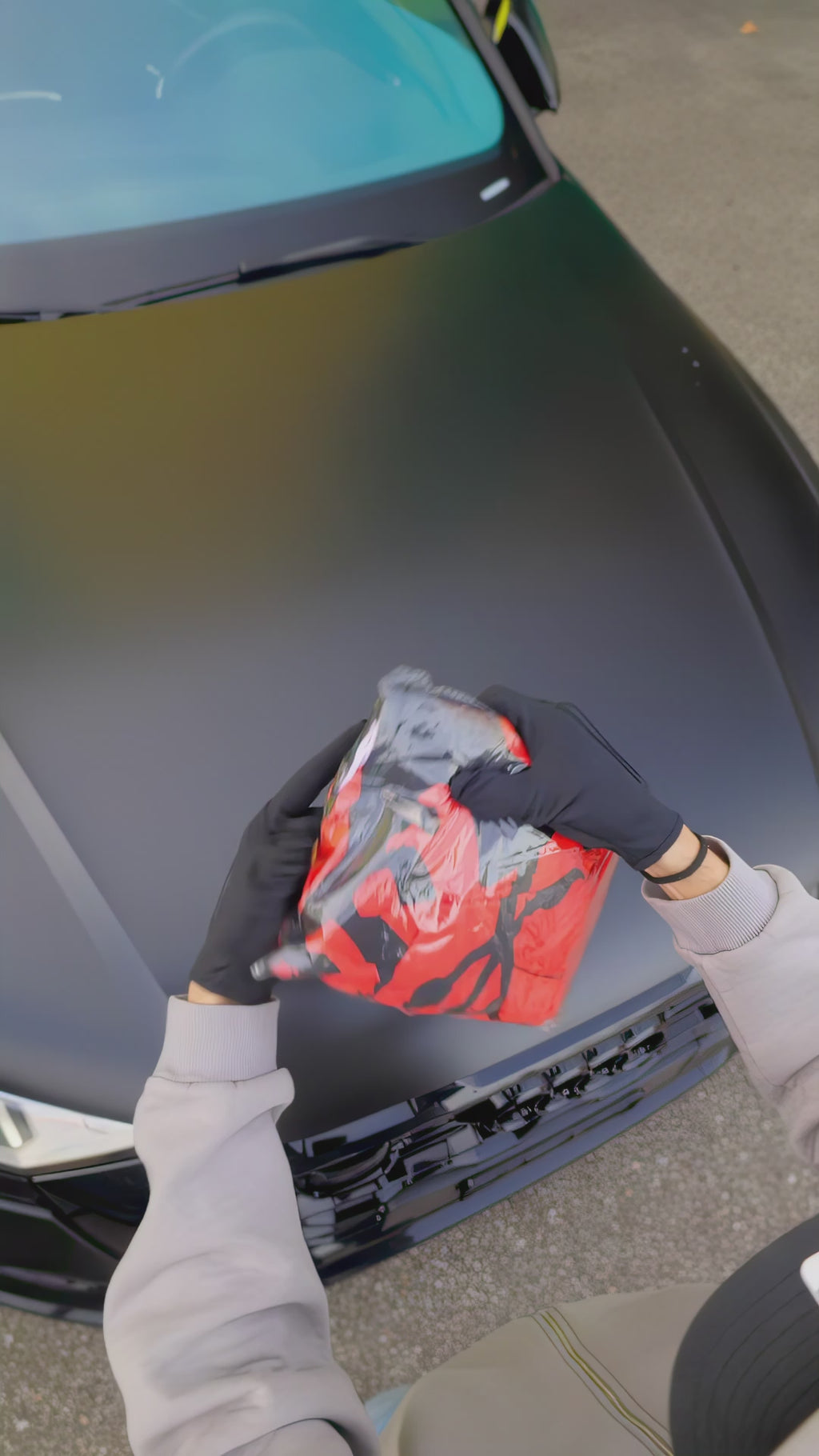 Albanische Flagge Autoabdeckung zur Dekoration von Motorhaube